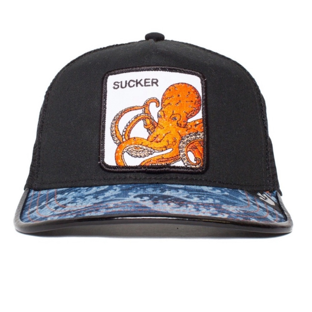 NIB Limited Edition Goorin Brothers “Kraken It Open” Octopus Trucker Hat - Picture 2 of 6